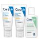 CeraVe Set za Normalnu i Suhu Kožu: Hidratantna Krema SPF 50 i Gel za Čišćenje