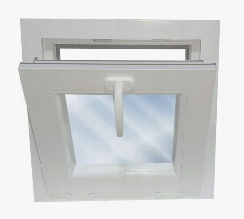 BIJELI PVC PROZOR 500X500, OTKLOPNI