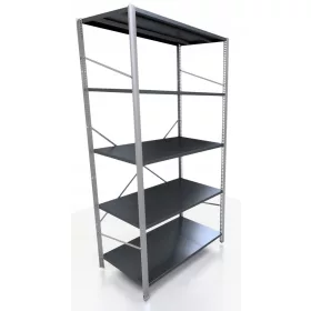   Metalna skladišna polica s visinom 200 cm, širinom 95 cm i dubinom 60 cm