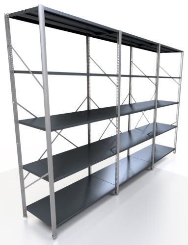 Metalni regal za skladište 200x275x50 cm