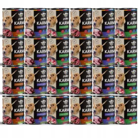    LIMENKA ZA MOKRU HRANU ZA PSE PAKO 24 X 800 MIX 4 OKUSA POLSKI PROIZVOD
