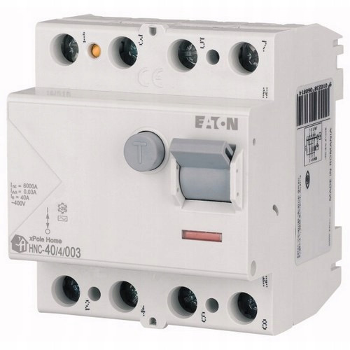 Eaton 400 V IP20 40 A prekidač zaostale struje