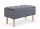  Tapecirana klupa s spremištem Halmar 80 x 44 x 40 cm nijanse sive