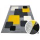Dijeteći tepih CUBE 3D 140x190 cm s geometrijskim uzorkom u sivo-žutoj boji