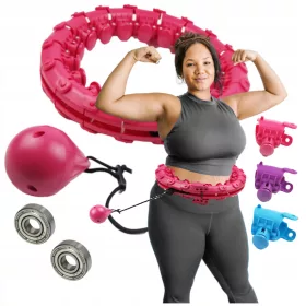   Hula Hop za mršavljenje s cijevima XXXL PLUS SIZE 145 cm STRUKA + ležajevi