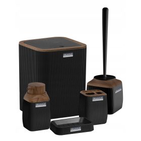 Okyanus 5-dijelni set bijelih kupaonskih galanterija