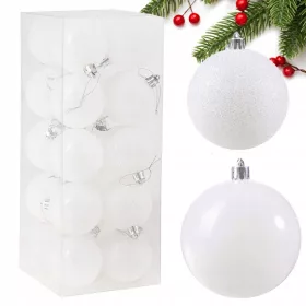    BOŽIĆNE KUGLICE ZA BOŽIĆNO DRVO 8cm SET OD 20 BOŽIĆNIH KUGLICA NELOMIVE