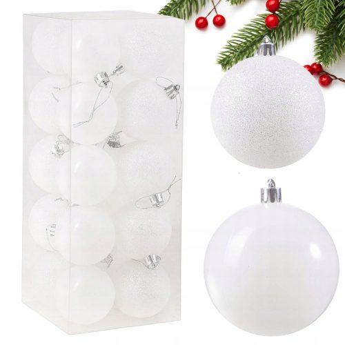  BOŽIĆNE KUGLICE ZA BOŽIĆNO DRVO 8cm SET OD 20 BOŽIĆNIH KUGLICA NELOMIVE