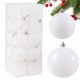  BOŽIĆNE KUGLICE ZA BOŽIĆNO DRVO 8cm SET OD 20 BOŽIĆNIH KUGLICA NELOMIVE