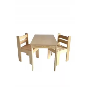 Drveni stol sa 2 dječje stolice