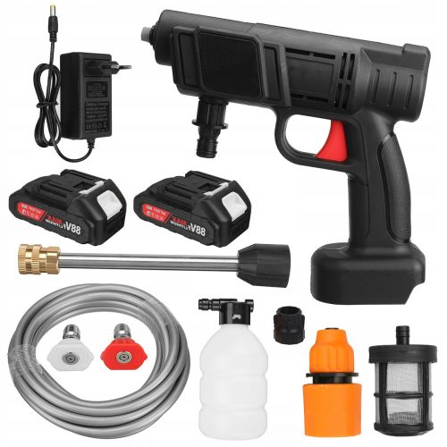 MOCNA BEŽIČNA PRSKALICA VISOKOG TLAKA 1500W 2x BATERIJA