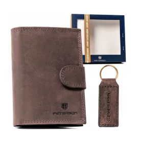    Peterson novčanik prirodna koža smeđi PTN SET-M-1542L-CHM - muški
