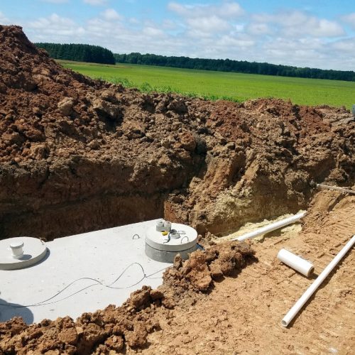Pumpa za navodnjavanje s hidroforom - Kamenik 10000L betonski spremnik za navodnjavanje