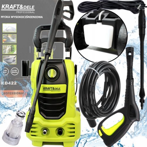 Kraft&Dele visokotlačni perač automobila 2100W 240 bara s ugrađenom pjenom