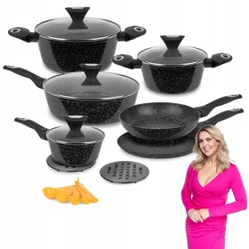 Konighoffer Spotty aluminijske posude set 17 kom.