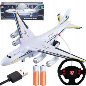 VELIKI AVION ZA DJECU S LEDOM NA DALJINSKO UPRAVLJANJE