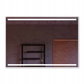    LED pozadinsko kupaonsko ogledalo 80x70 cm horizontalno + prekidač na dodir