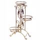 Stalak za cvijeće od metala HGDECO RUSTIC 91 cm s tri posude za cvijeće