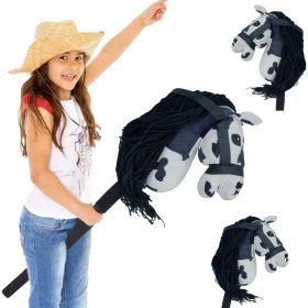  Konj na štapu igračka s glavom konja, hobby konj s grivom, poklon s zvukom KOŃ NA KIJU ZABAWKA GŁOWA KONIA HOBBY HORSE KONIK Z GRZYWĄ PREZENT DŹWIĘK je izdržlj