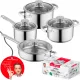 Set lonaca Florina Dover, nehrđajući čelik, 8 kom.