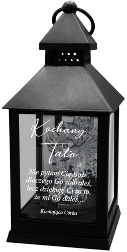 Anđeo Graviran na LED Lampionu za Posebne Obiteljske Članove