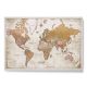 Mapa korka svijeta u retro stilu na engleskom jeziku 70x50 cm