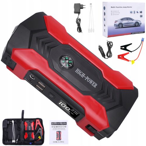 POWERBANK ZA PALJENJE AUTOMOBILA SA LCD EKRANOM I LED SVJETLOM