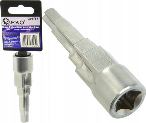 Geko 3/8-1" nasadni ključ za 1/2" čegrtaljku G01781