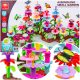  CREATIVE FLOWERS Construction Blocks SET za izgradnju vrta 222 kom.