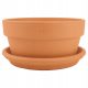  Degrea saksija 26,9 cm x 26,9 x 13,5 cm promjer 26,9 cm keramika natur + Degrea stalak za saksije 28 cm keramika