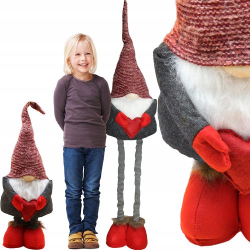  Božićni patuljak, veliki, do 125 cm, teleskopske noge, ukras gnome, BOŽIĆ