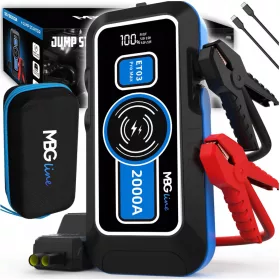  Snažni Punjač za Skakanje i Booster 59,2Wh Powerbank 16000mAh QC3.0 LED