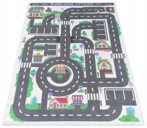 DJEČJI DIZAJNIRANI TEPIH 120x180 - ULICE, CESTE, AUTOMOBILI, GRADSKI