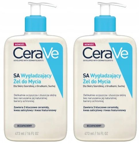 CeraVe SA Gel za čišćenje s trostrukim ceramidom i hijaluronskom kiselinom, 473 ml