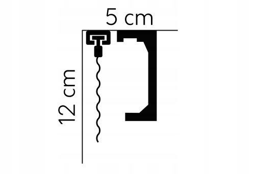 Mardom dekor stropna letvica 50 x 120mm, dužina 2,4m