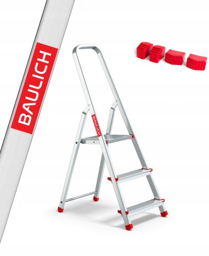 Aluminijske kućne ljestve Baulich 2,54m aluminijske do 125 kg + dodatna oprema
