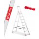 Aluminijske ljestve za kućanstvo BAULICH, 8 stepenica + KUKA