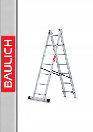 Baulich ljestve 3,96 m aluminijske 2 x 7 do 150 kg