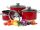 VINTAGE CUISINE Premium 6-Piece Stainless Steel Cookware Set