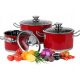 VINTAGE CUISINE Premium 6-Piece Stainless Steel Cookware Set