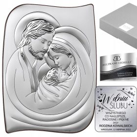 Dar za vjenčanje - Srebrna slika Svete Obitelji