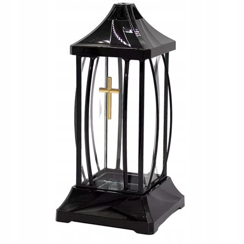 LAMPA MALA CRNA SA ZLATNIM DETALJIMA