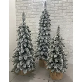   Umjetno božićno drvce SLIM EMIKO u loncu 85 cm, smreka Zakopane, PREKRIVENO SNIJEGOM PREMIUM