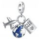  PRIVJESAK CHARMS PUTOVNICA AVION GLOBUS