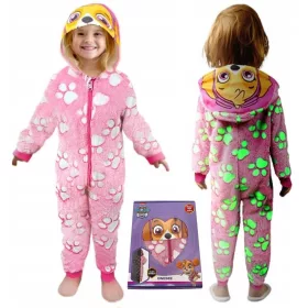    KIGURUMI PIDŽAMA ONESIE ODIJELO SVJETLEĆI NEON PAW PATROL SKYE 110/116