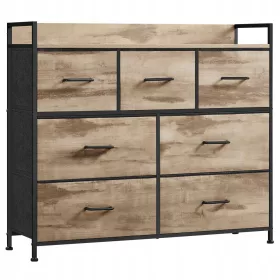    Zanzara komoda, rustikalno bež, 98 x 28,5 x 85 cm, nijanse mat bež