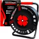 Champion produžni kabel, vrtni, 50 m, 4 kom utičnice, crni