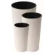  Lamela posuda za cvijeće 57 cm x 30 x 57 cm promjer 30 cm plastična bijela + 2 druga proizvoda