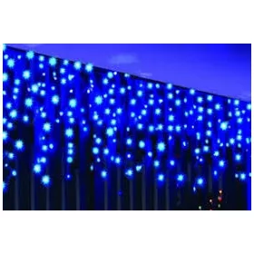    Božićne lampice za drvce Icicles 200 LED PLAVA + FLASH SPARK icicles 101 - 200 lampica