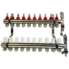 RAZDJELNIK ZA PODNO GRIJANJE, 10 SEKCIJA KRUGA